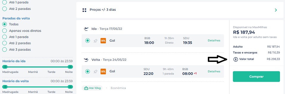 Passagens aéreas Goiânia/Rio por apenas R$ 281 e saindo de Brasília a R$  298 (ida e volta)